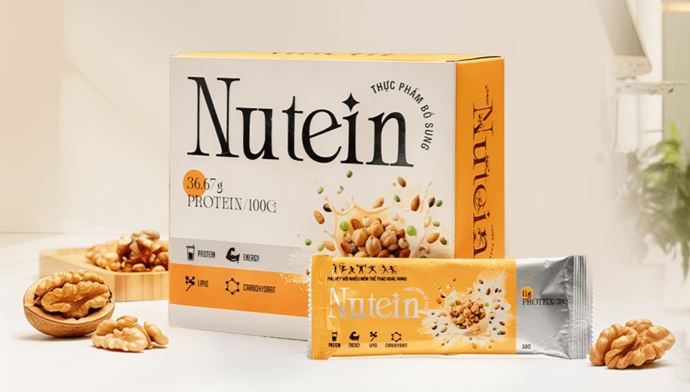 Hộp và gói Protein thực vật Nutein